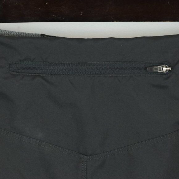 The North Face Men's Large Gray Yellow Double Layer Activewear Shorts - Picture 5 of 9